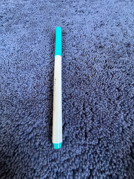 Lake blue Crayola marker.